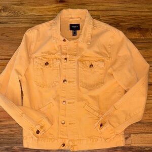 Forever 21 Mustard/ Tan Denim Jacket size Small #colordenim#layer#denimdream